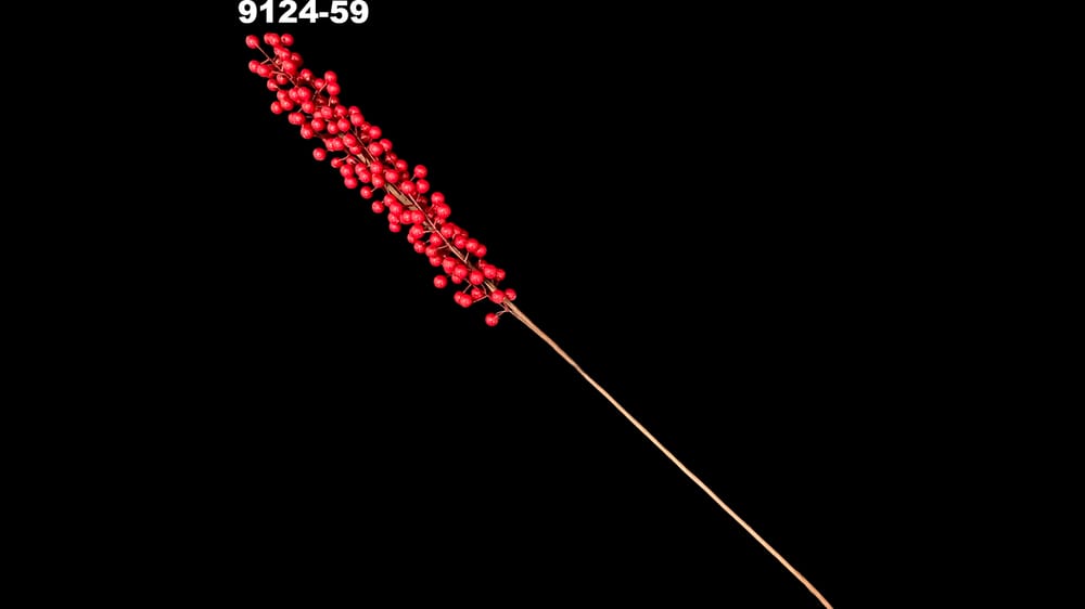 Vara de cerezas navideñas. Mide 90 cm 