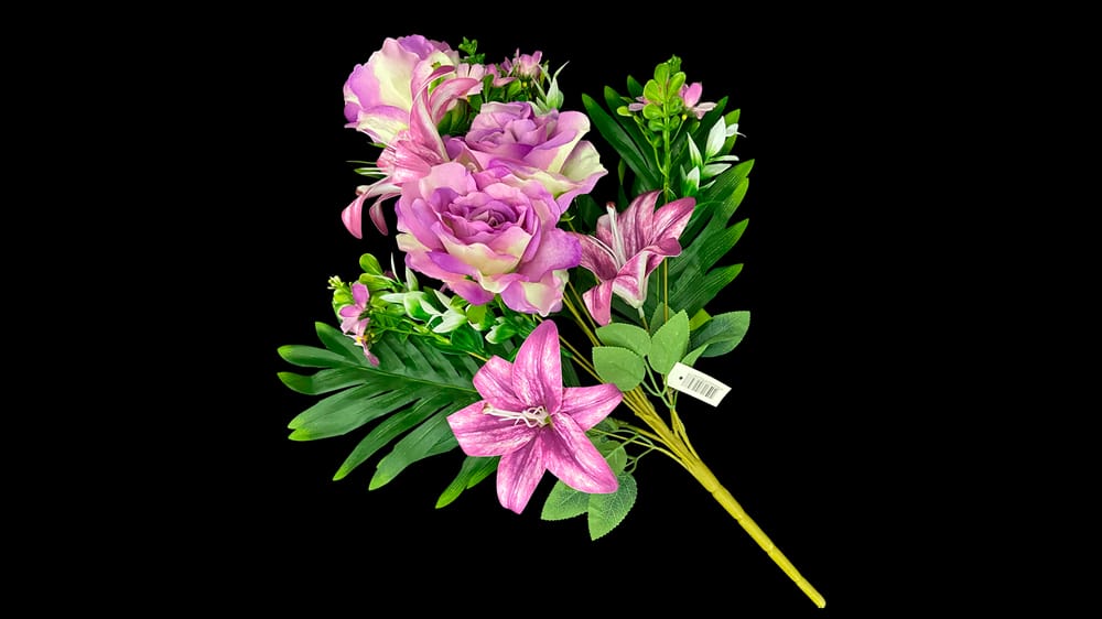 Ramo mixto rosa margarita y lily. Mide 50 cm E