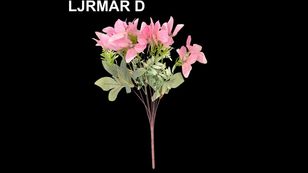 Ramo mediano mariposas y follaje *9 mide 50 cm  D