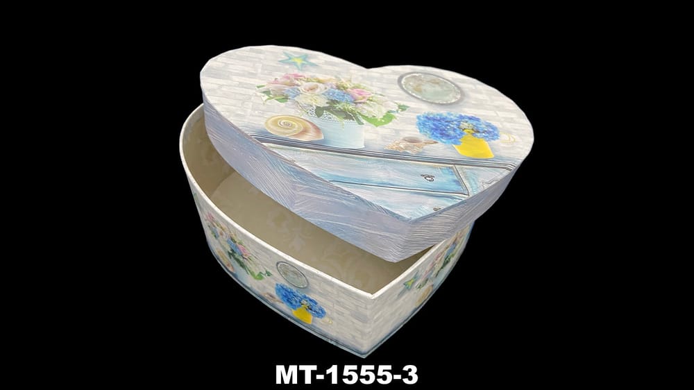 Caja de corazón 19 cm 