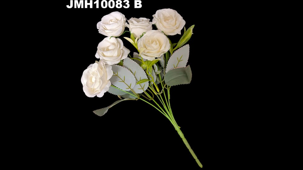Ramito de rosas con hoja grande vintage B