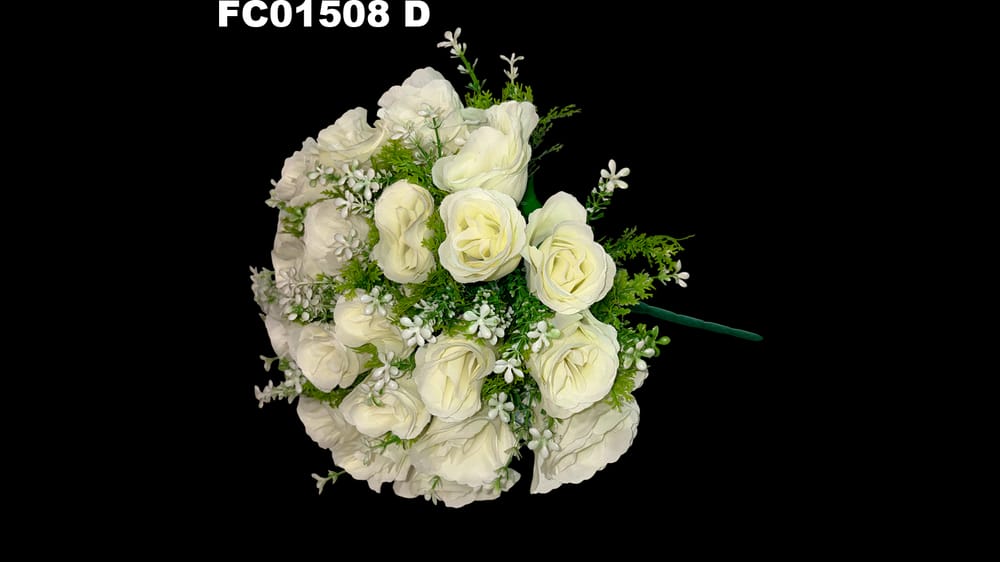 Bouquet boton de rosa * 24 con follajito D