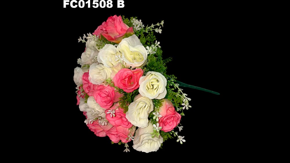 Bouquet boton de rosa * 24 con follajito B