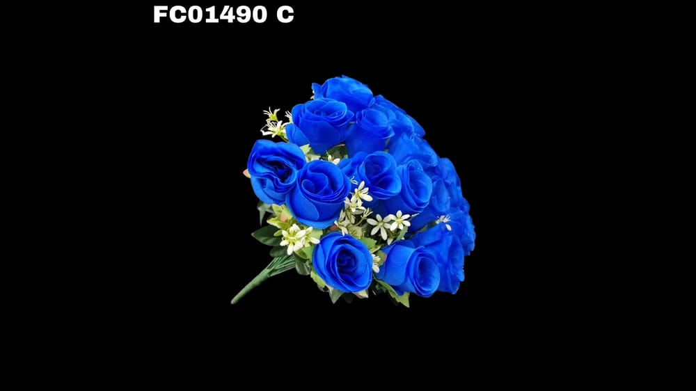 Ramo botón con florecitas. Flor de 7 cm C 