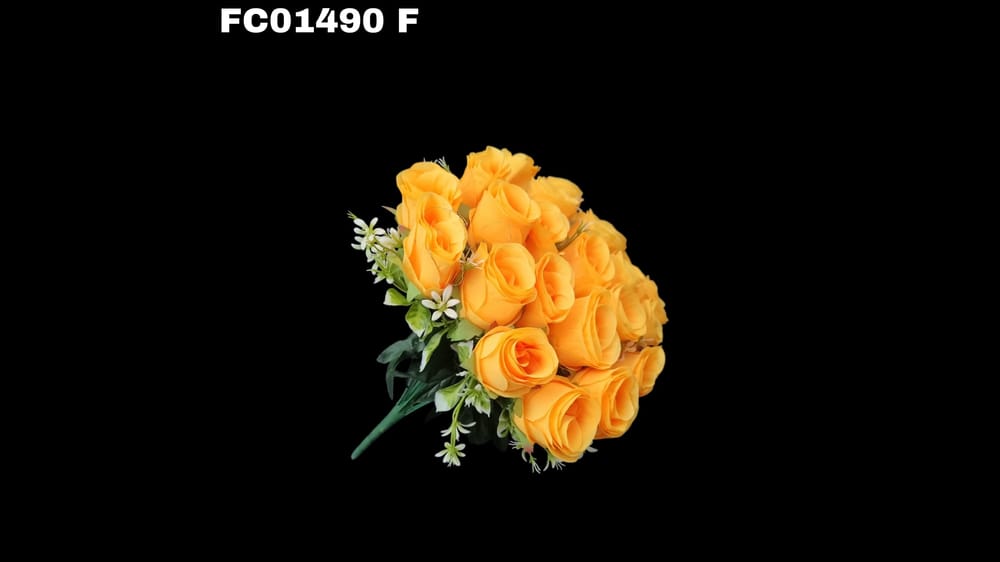 Ramo botón con florecitas. Flor de 7 cm F