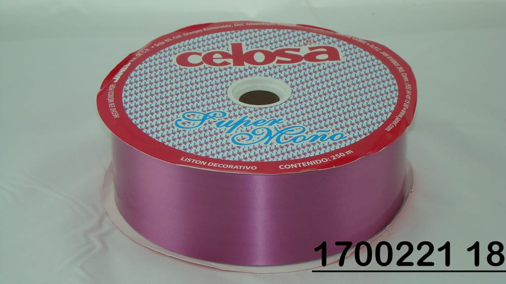 Listón celosa SUPER MOÑO no.22 (7cm grosor) 250m 18