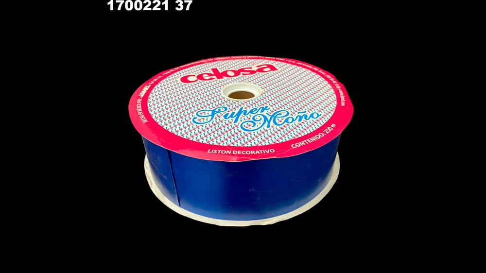 Listón celosa SUPER MOÑO no.22 (7cm grosor 250m 37