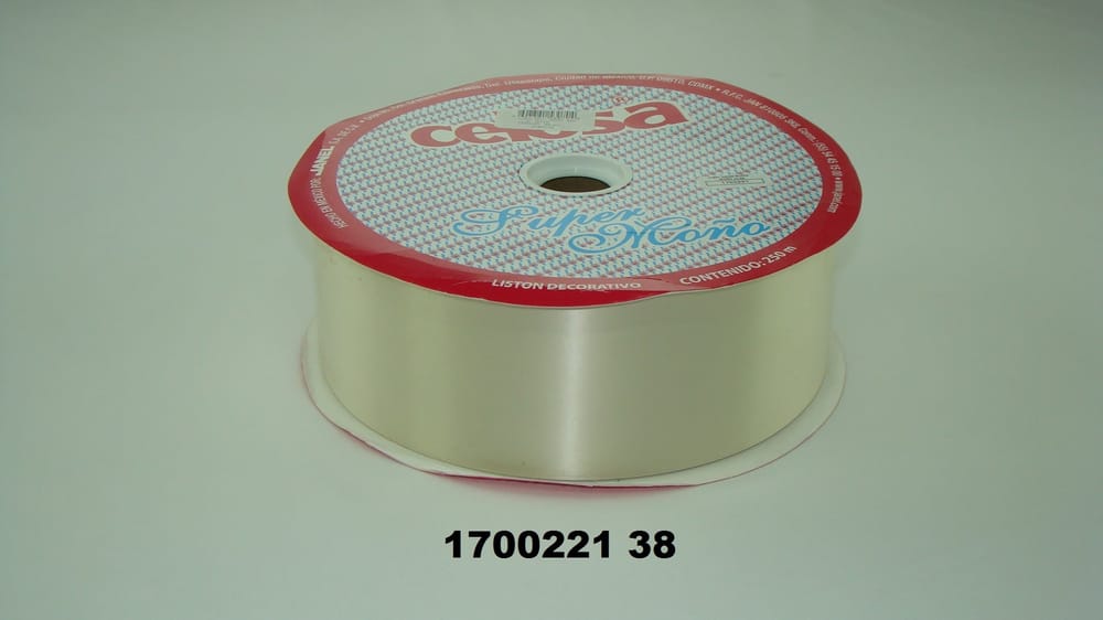 Listón celosa SUPER MOÑO no.22 (7cm grosor) 250m 38