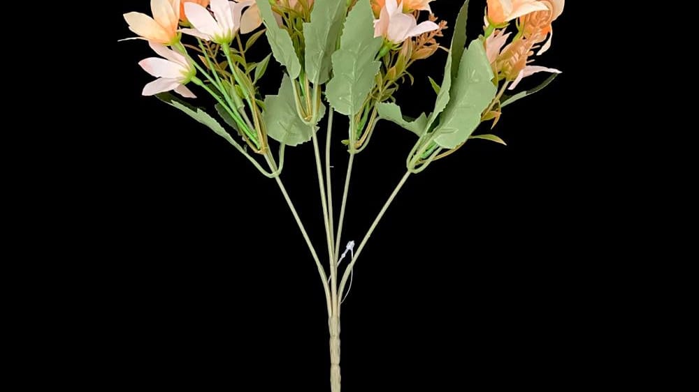 Ramito de margaritas con polen vintage. 27 cm C