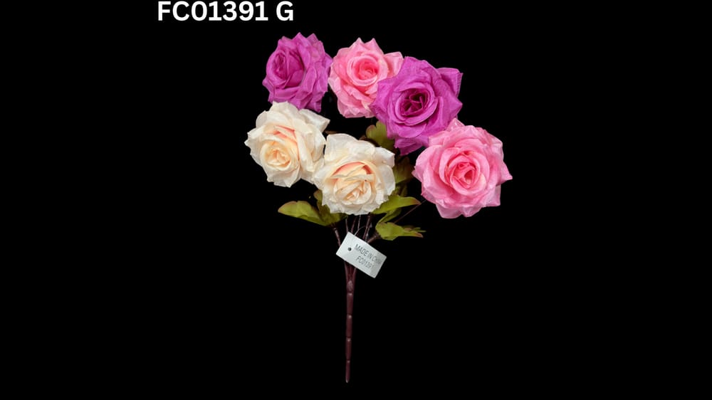 Ramito vintage de rositas *6 chantou G