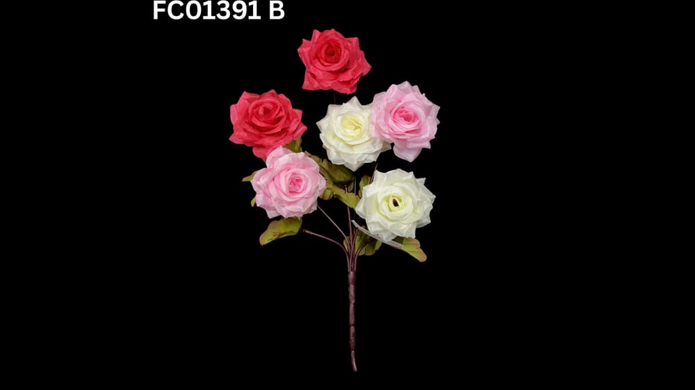 Ramito vintage de rositas *6 chantou B