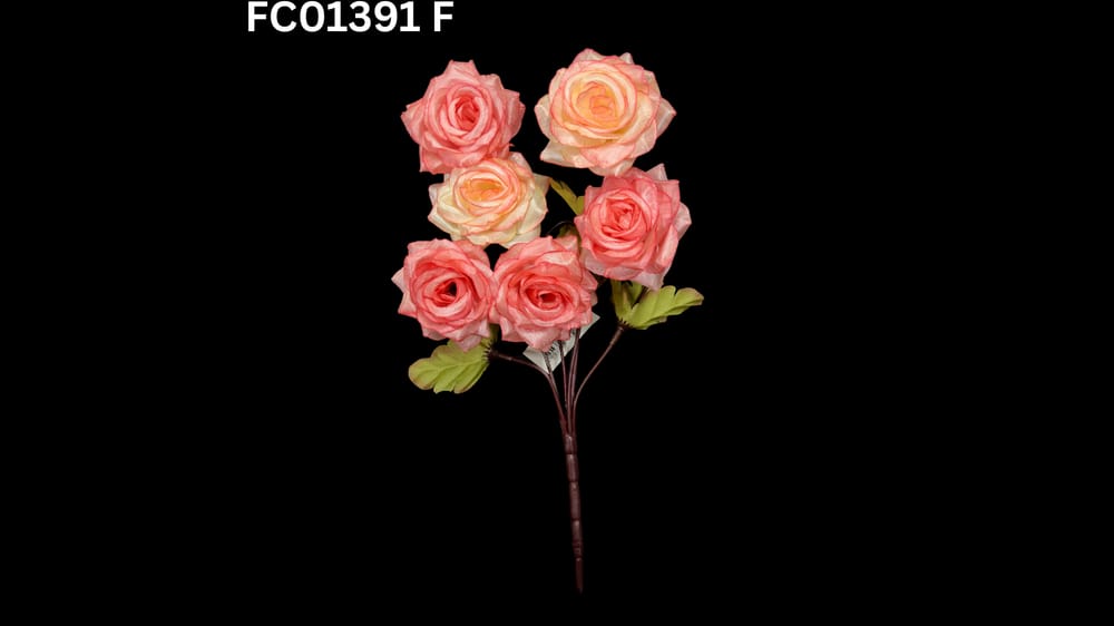 Ramito vintage de rositas *6 chantou F