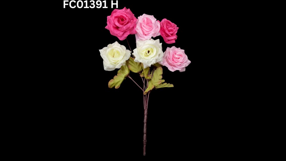 Ramito vintage de rositas *6 chantou H