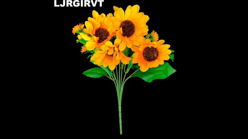 Ramito girasoles varios tamaños. Mide 30 cm 