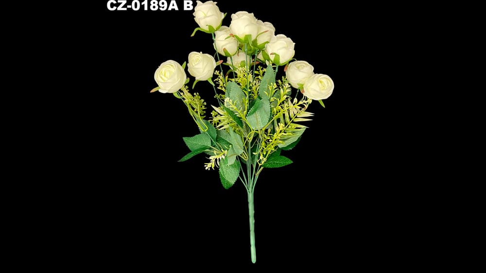 Ramo mediano de boton de rosa *12. Mide 45 cm B