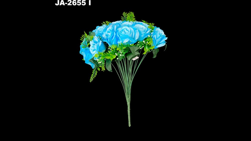 Bouquet de rosa *24 con helechos I