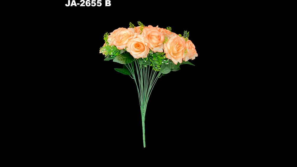 Bouquet de rosa *24 con helechos B
