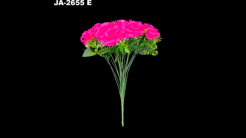 Bouquet de rosa *24 con helechos E