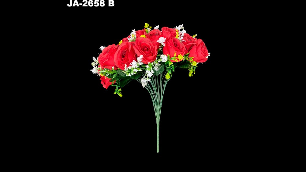 Bouquet rosa alemana *24 con follajes B