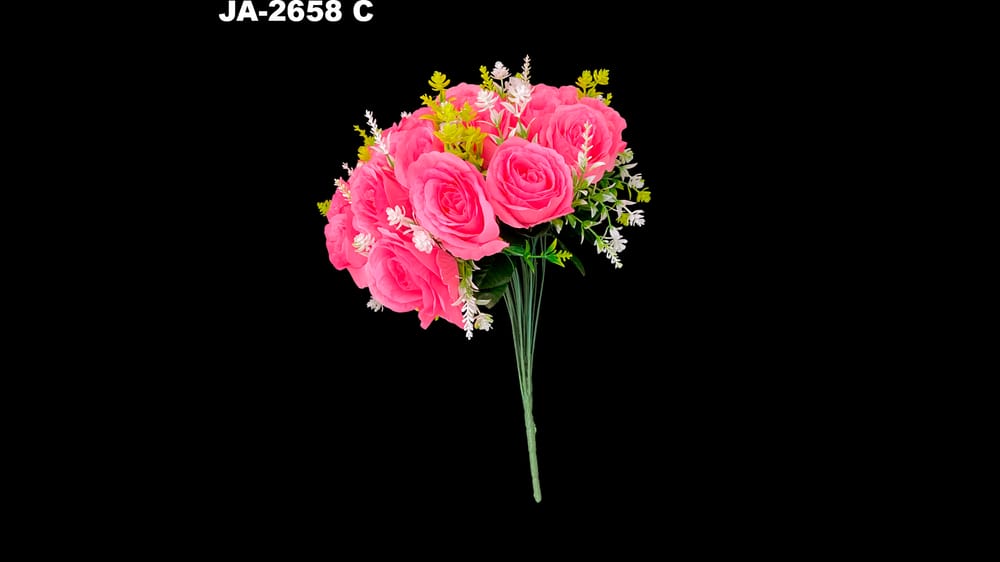 Bouquet rosa alemana *24 con follajes C