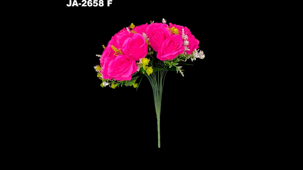 Bouquet rosa alemana *24 con follajes F