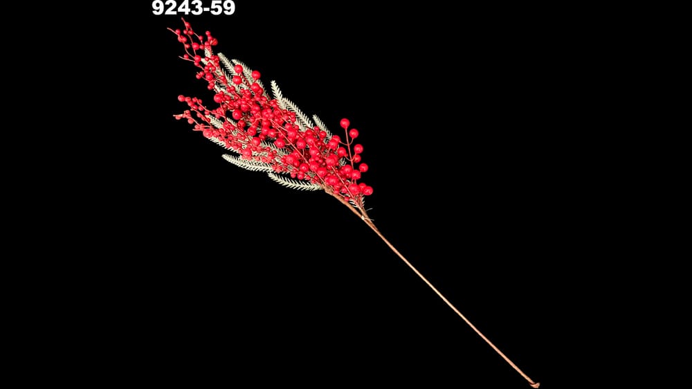 Vara de berries con pino y piña. 