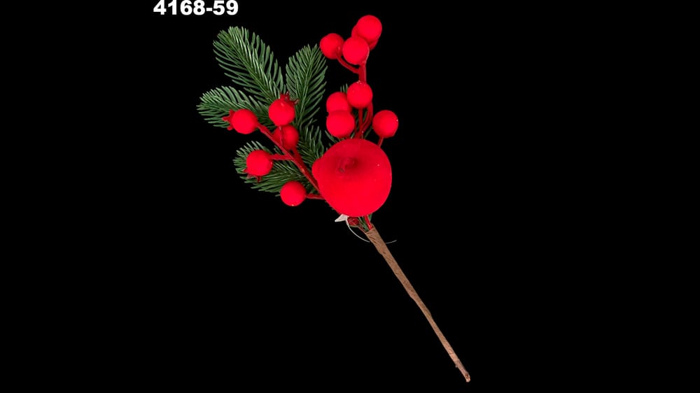 Pick de terciopelo con manzanas y berries 