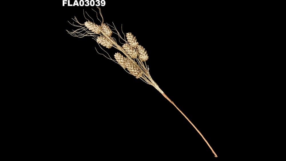 Vara navideña con piñas largas. Mide 60 cm 