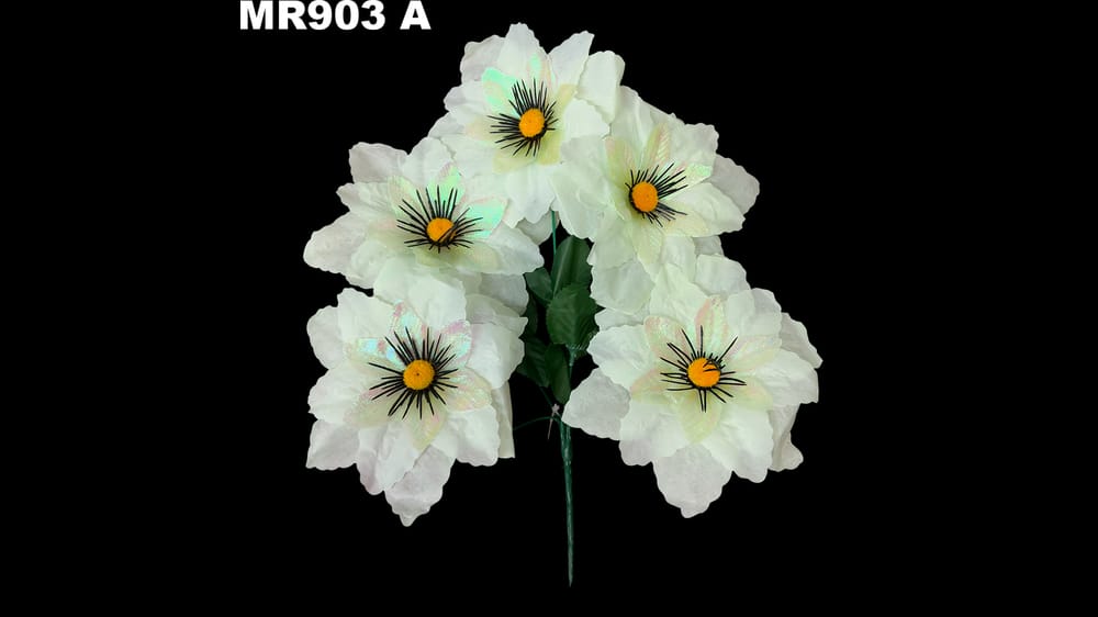 Ramito dhalia satinada *5 tornasol. Flor de 15 cm A