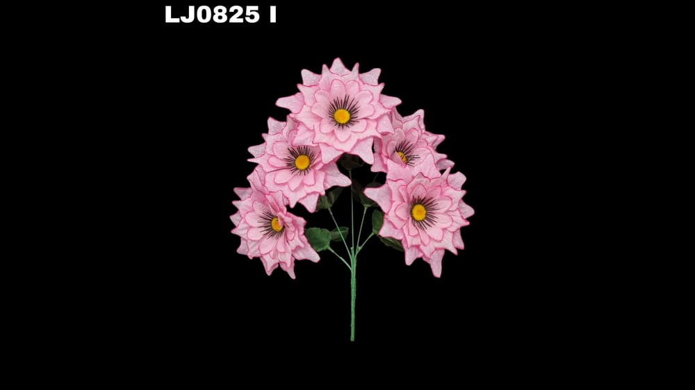 Ramo de dhalia *5 picuda con pecas Flor de 7 cm I