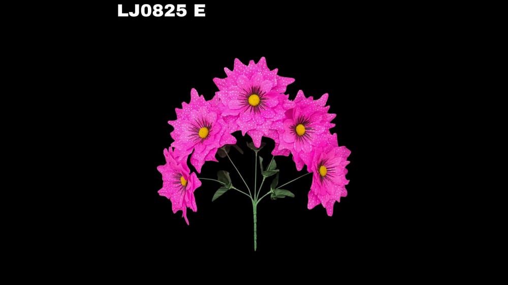 Ramo de dhalia *5 picuda con pecas Flor de 7 cm E