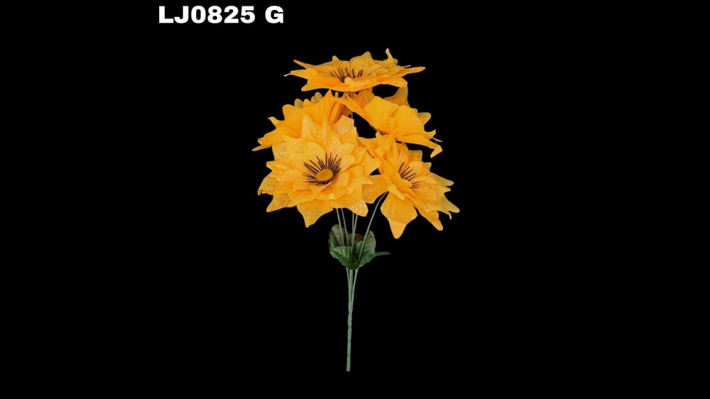 Ramo de dhalia *5 picuda con pecas Flor de 7 cm G