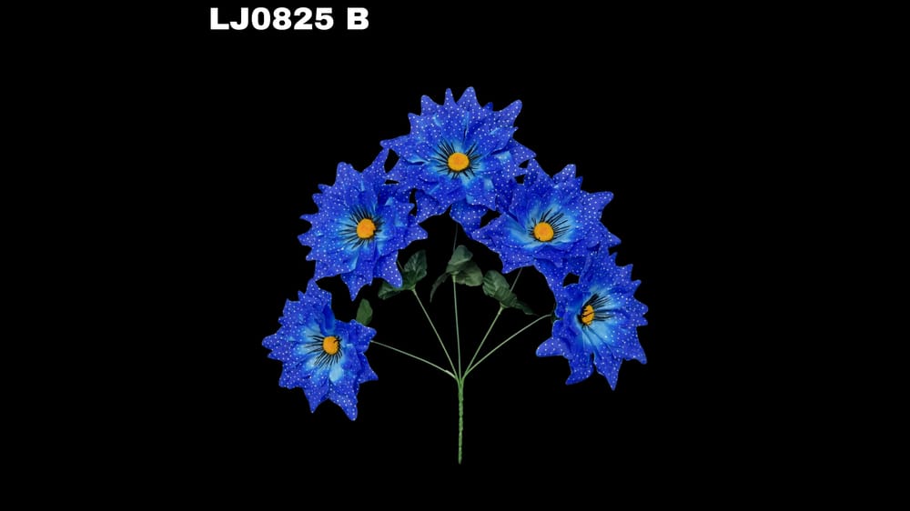 Ramo de dhalia *5 picuda con pecas Flor de 7 cm B