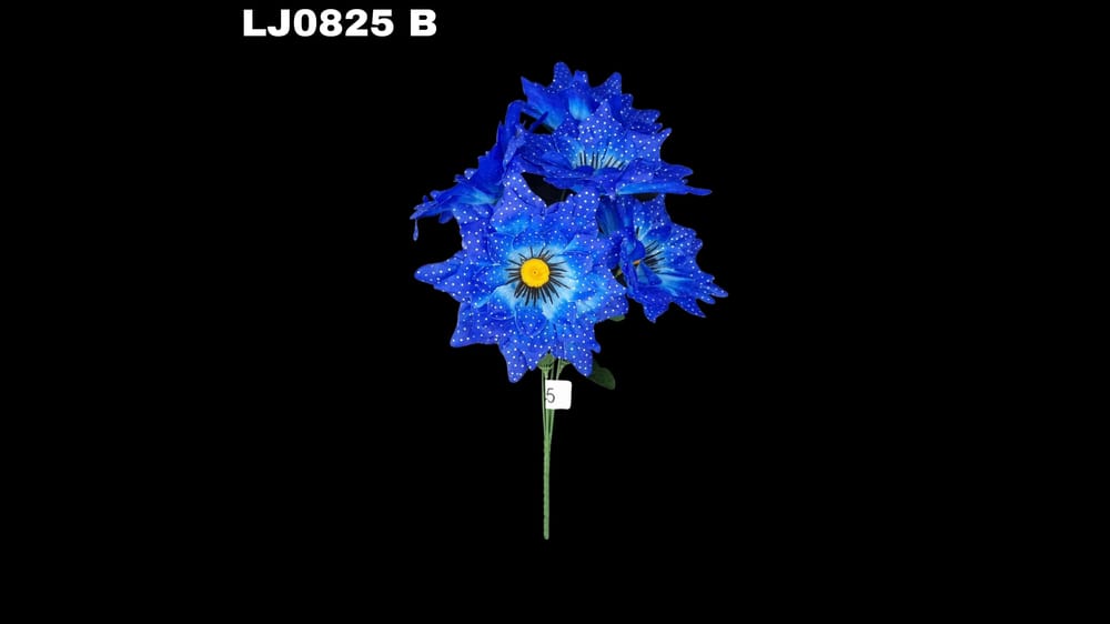 Ramo de dhalia *5 picuda con pecas Flor de 7 cm B