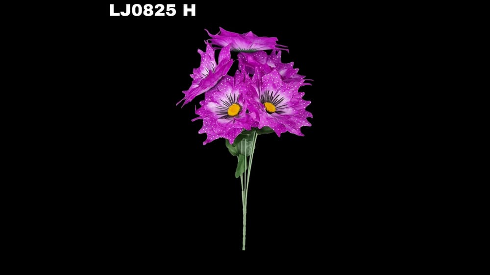 Ramo de dhalia *5 picuda con pecas Flor de 7 cm H