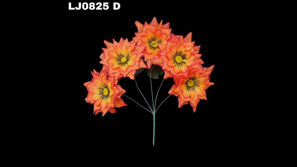 Ramo de dhalia *5 picuda con pecas Flor de 7 cm D