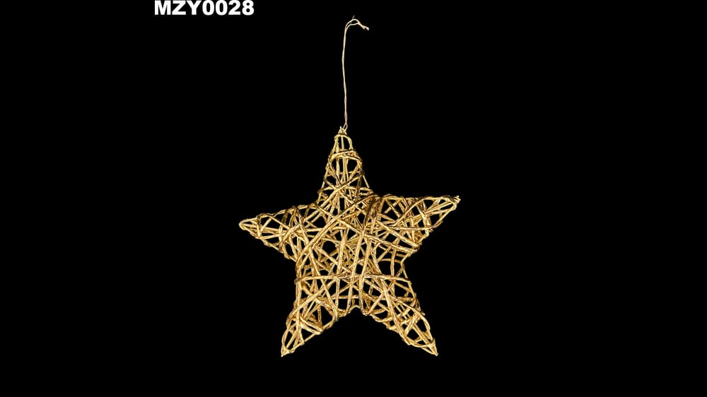 Estrella metálica navideña. Mide 20 cm 