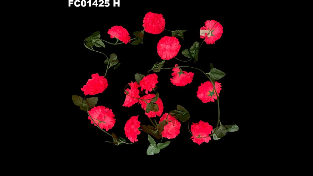 Guía cempazuchil con 15 flores. Mide 2.90 m H