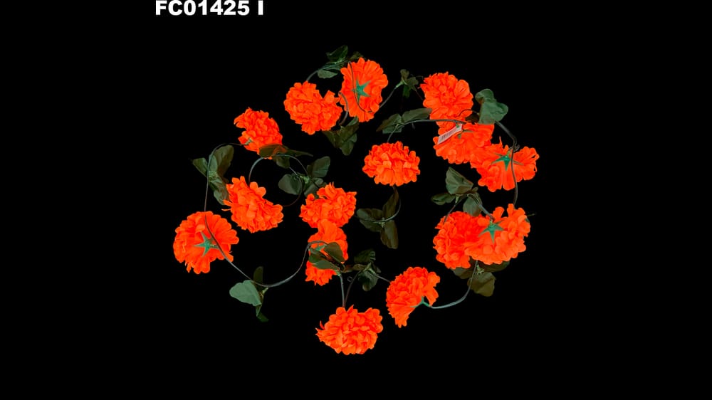 Guía cempazuchil con 15 flores. Mide 2.90 m I