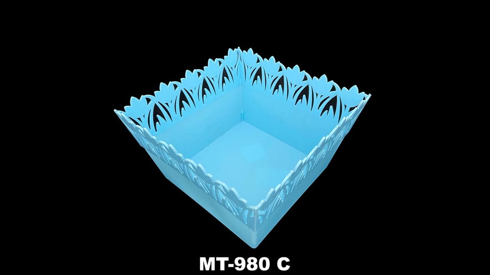 Maceta cuadrada tulipanes. Base de 14 cm C