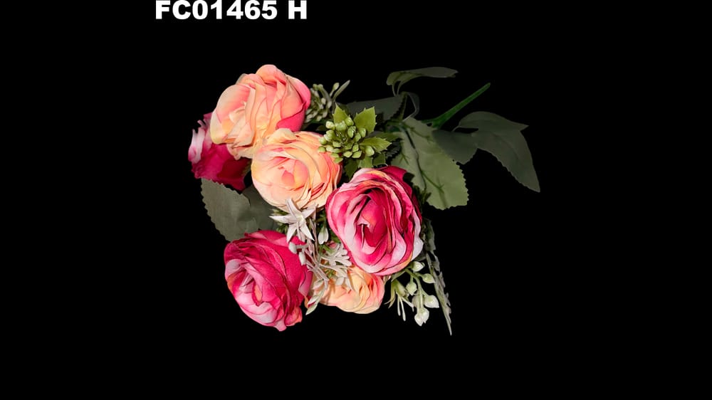 Ramito rosas vintage *6 elegante H