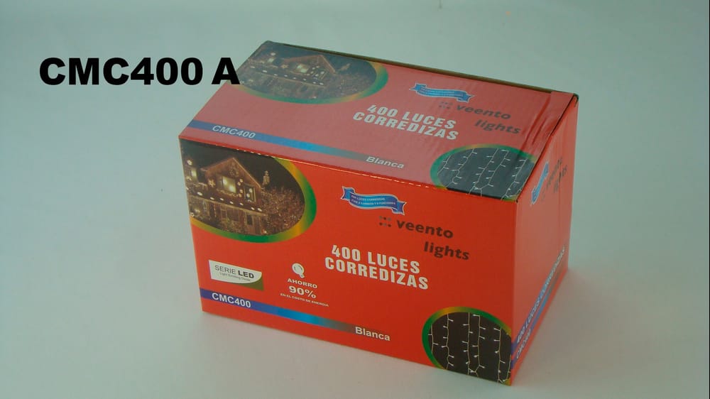 400 Luces LED cortina cable A