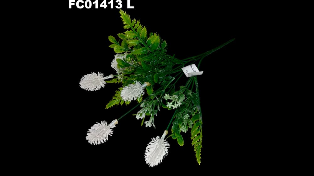 Mix de follaje de plástico con flor *5 L