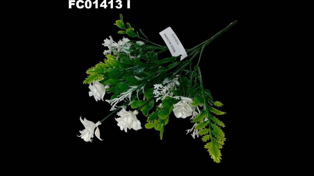 Mix de follaje de plástico con flor *5 I