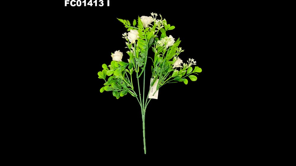 Mix de follaje de plástico con flor *5 I