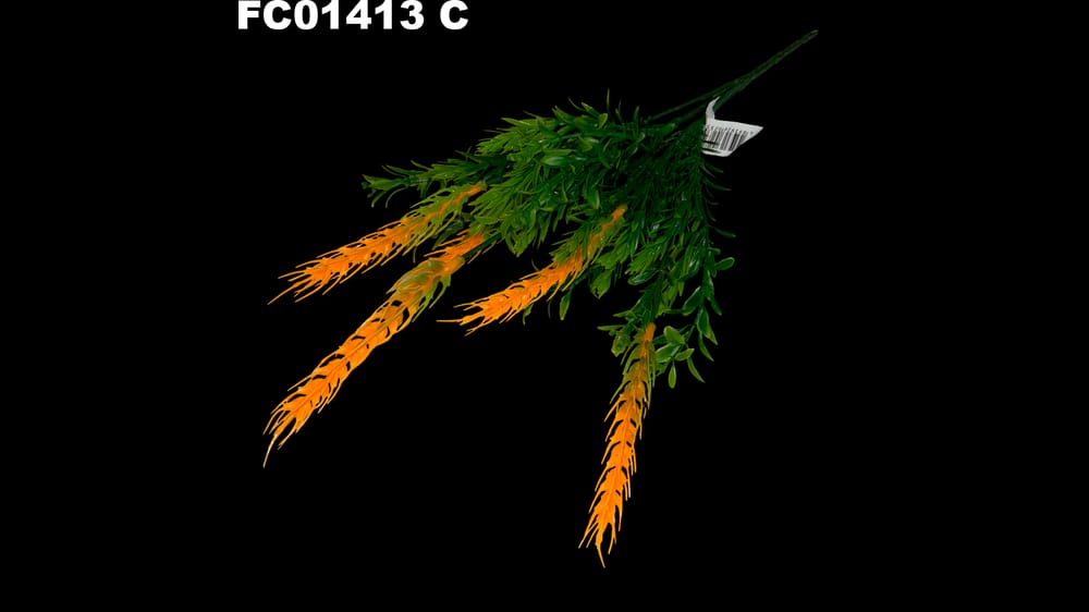 Mix de follaje de plástico con flor *5 C