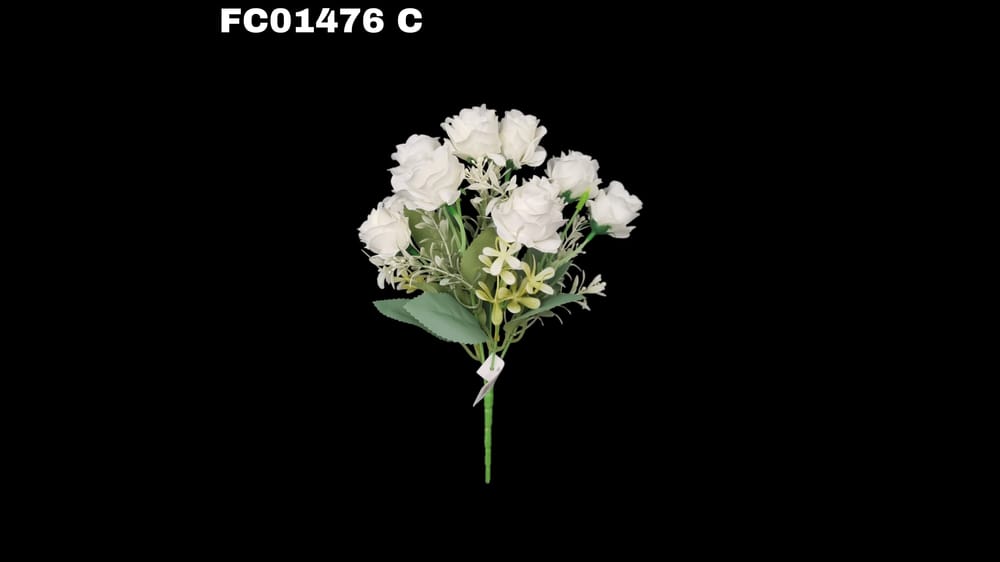 Ramito de rosa vintage con 10 flores C