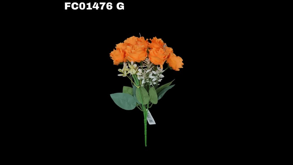 Ramito de rosa vintage con 10 flores G