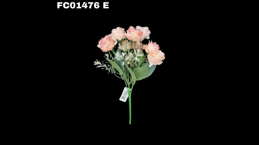 Ramito de rosa vintage con 10 flores E
