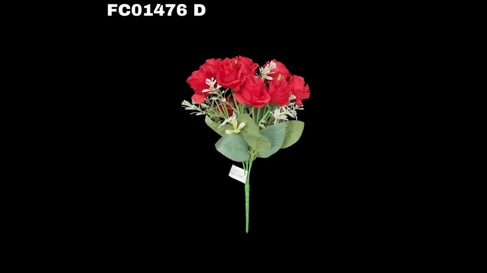 Ramito de rosa vintage con 10 flores D